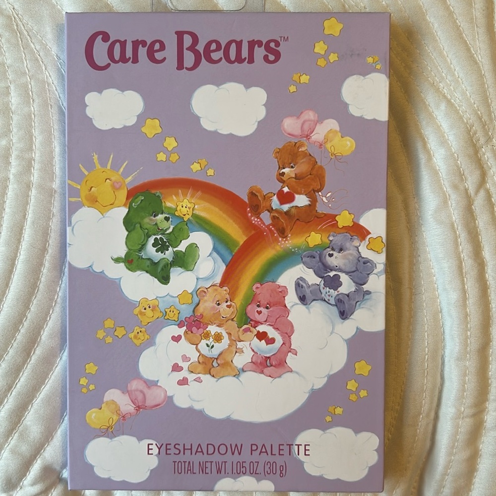 Care Bears Eyeshadow Palette Pastel Makeup Rainbow Colorful Shimmer. New.